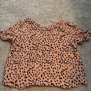 Papermoon Black and Tan Spotted Blouse